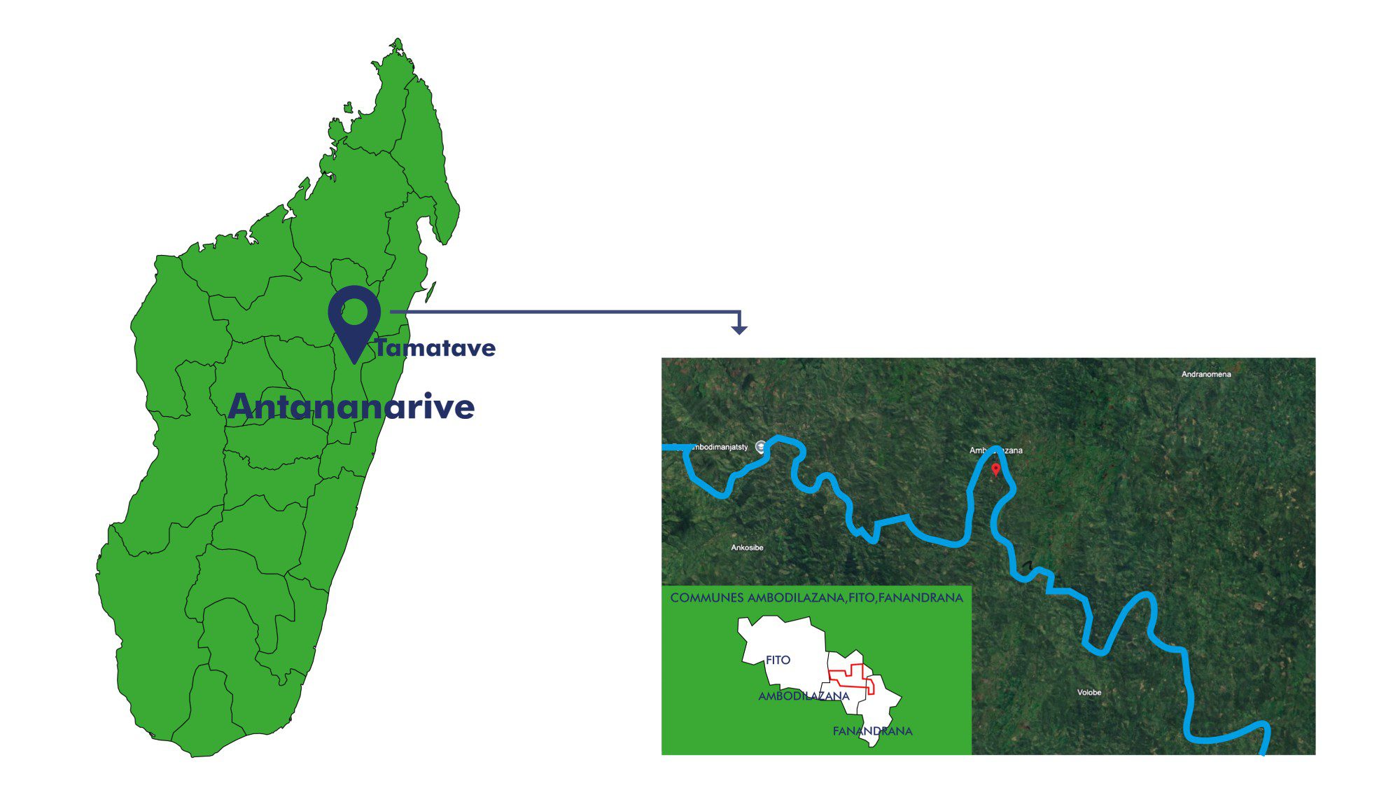 Carte CGHV Commune Ambodilazana